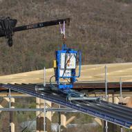 Palonnier à ventouse pour plaques toitures, façades, ... - Transports Ract